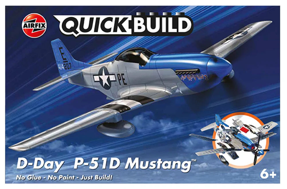 J6046 QUICKBUILD D-Day P-51D Mustang Model Kit