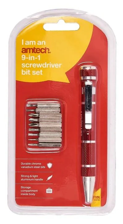 AM-L0490 9-in-1 Screwdriver bit set - Image 2