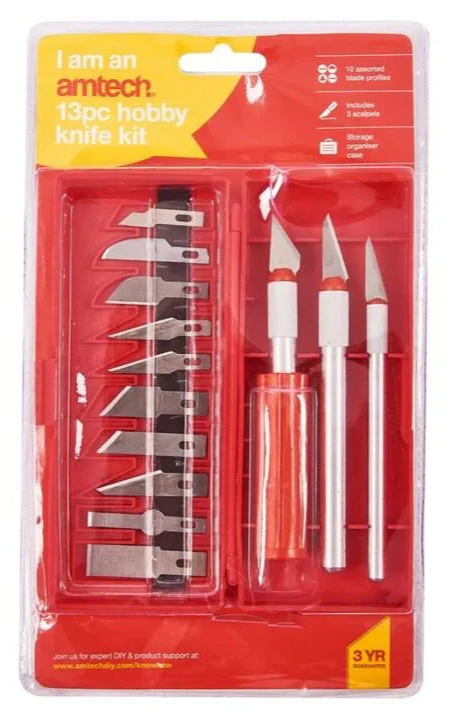 AM-S0500 13 Piece hobby knife kit - Image 2