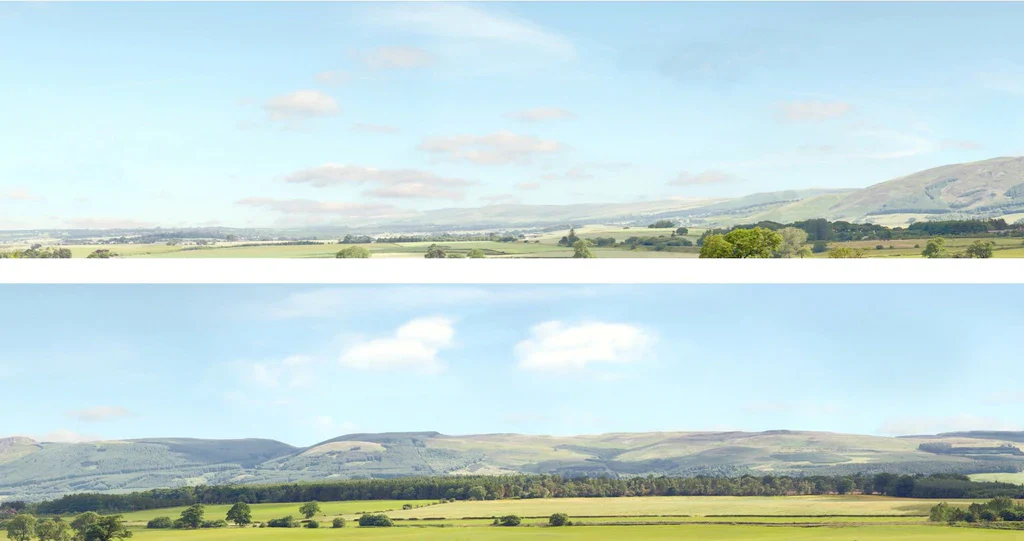 95200 Art Printers Hills & Dales OO Gauge 15" High Backscene