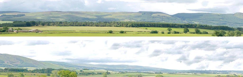 95217 Art Printers Hills & Dales OO Gauge 9" High Backscene