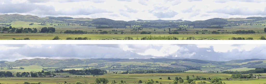 95223 Art Printers N Gauge Hills & Dales 9" High Backscene