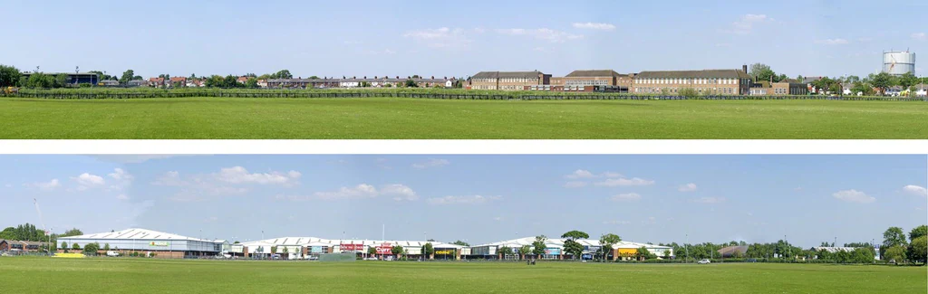95225 Art Printers N Gauge Retail Park 9" High Backscene