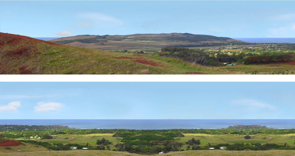 95393 Art Printers Premium COAST PACK A OO Gauge 15" High Backscene