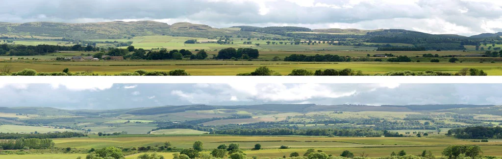 95380 Art Printers Premium HILLS & DALES N GAUGE 9" High Backscene