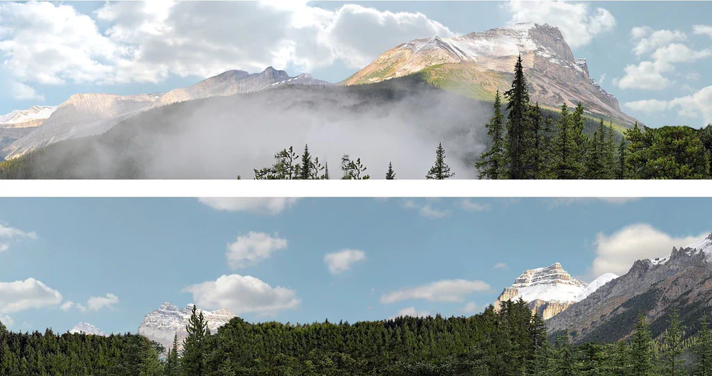 95346 Art Printers Premium ROCKIES BACKSCENE OO Gauge 15" Backscene