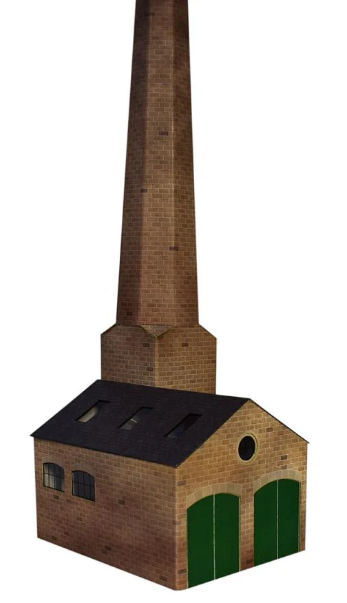 ATD011 Stone Boiler House & Chimney Card Kit - Image 2
