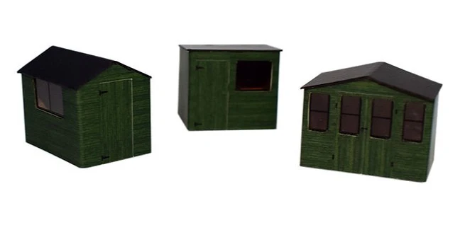 ATD017 Sheds Green (3) Card Kit
