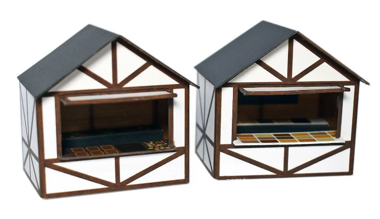 ATD032 Traditional Market Stalls (4) Type 1 Card Kit