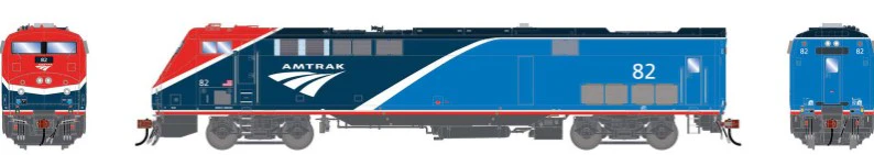 ATHG-1700 HO P42DC Locomotive With DCC & Sound, AMTK Phase VII #82