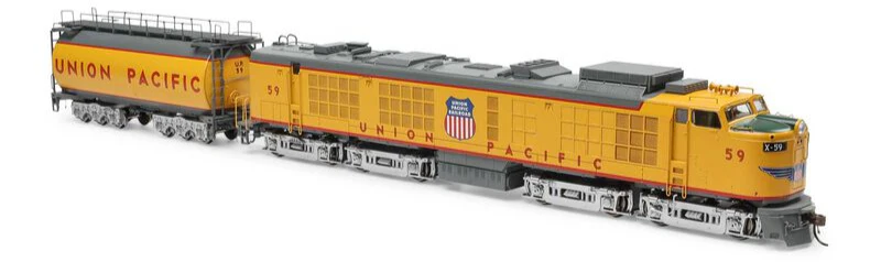 ATHG41144 HO Gas Turbine Locomotive with Tender, UP #59 - Image 3