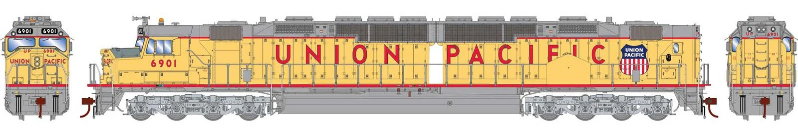 ATHG71621 HO DDA40X Diesel Locomotive UP #6901 - DCC Sound