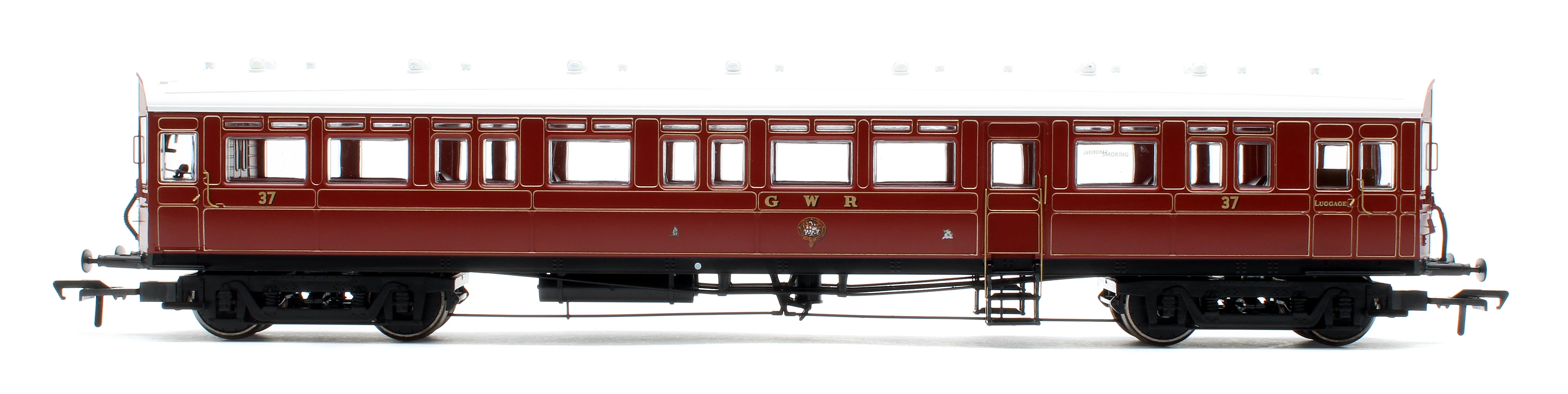 4P-004-001S Autocoach GWR 37 Lined Crimson Lake - DCC Sound - Image 3