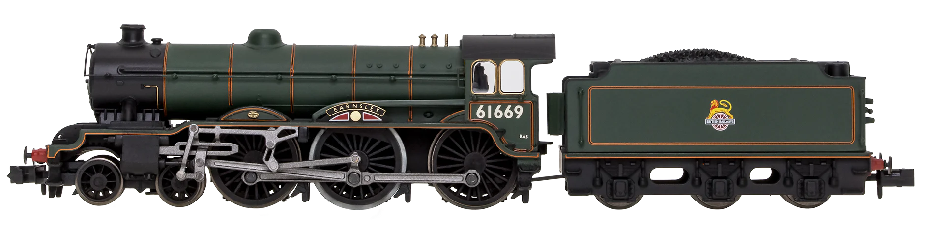 2S-020-008D B17 Easterling Set 61669 BR Early Crest & 4 Gresley Crimson & Cream Coaches - DCC Fitted - Image 4