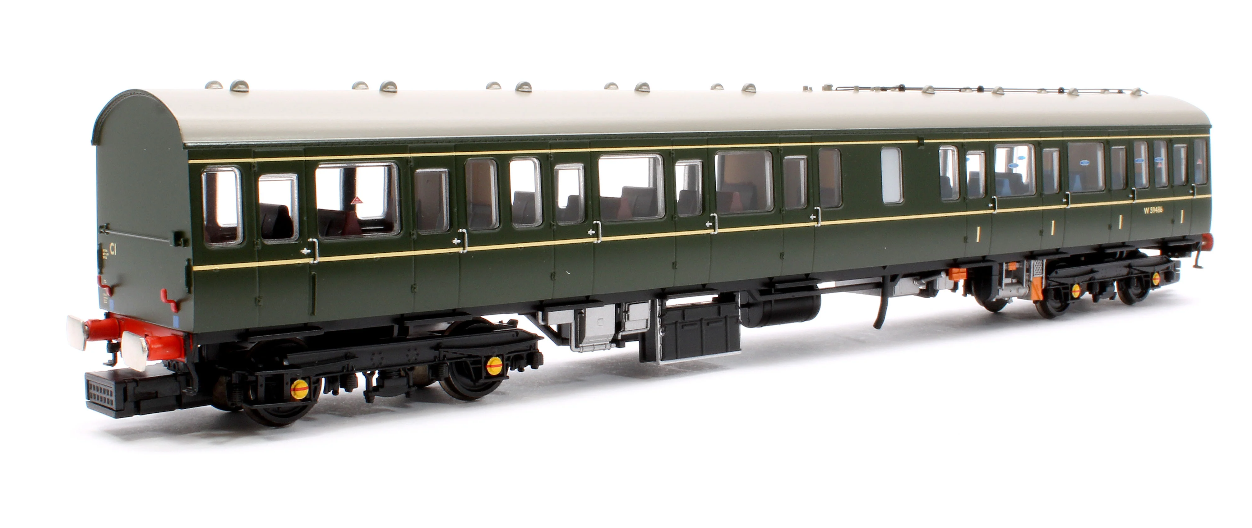 35-503SF Class 117 3-Car DMU R334 BR Green (Small Yellow Panels) - DCC Sound - Image 4