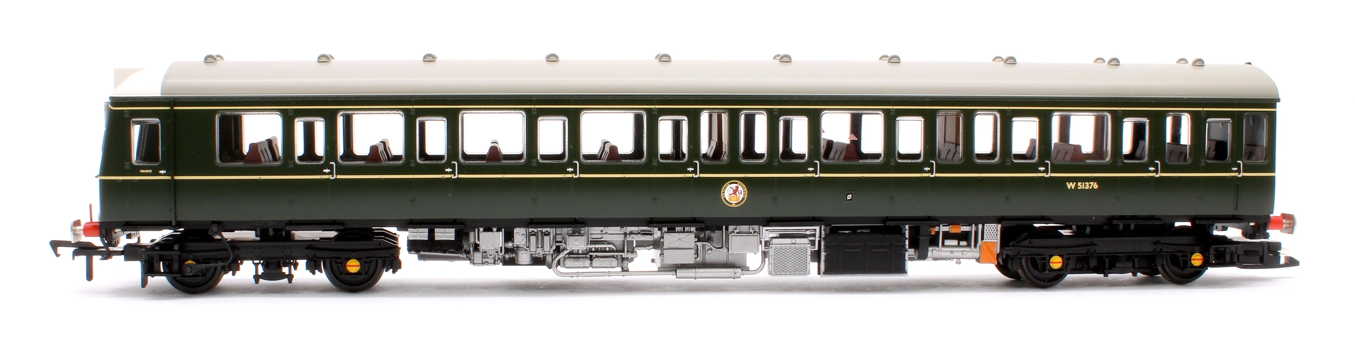 35-503SF Class 117 3-Car DMU R334 BR Green (Small Yellow Panels) - DCC Sound - Image 6