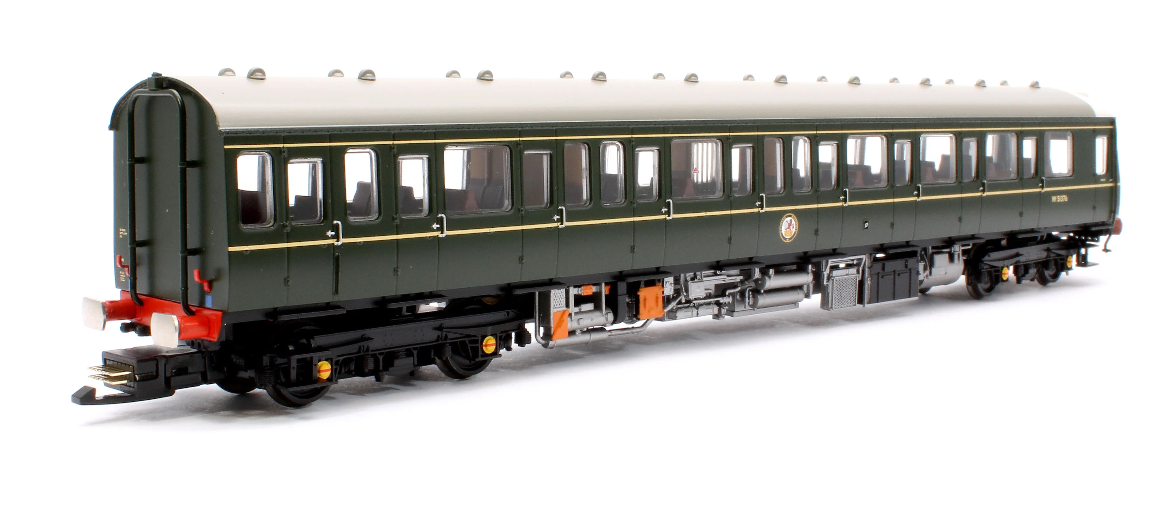 35-503SF Class 117 3-Car DMU R334 BR Green (Small Yellow Panels) - DCC Sound - Image 7