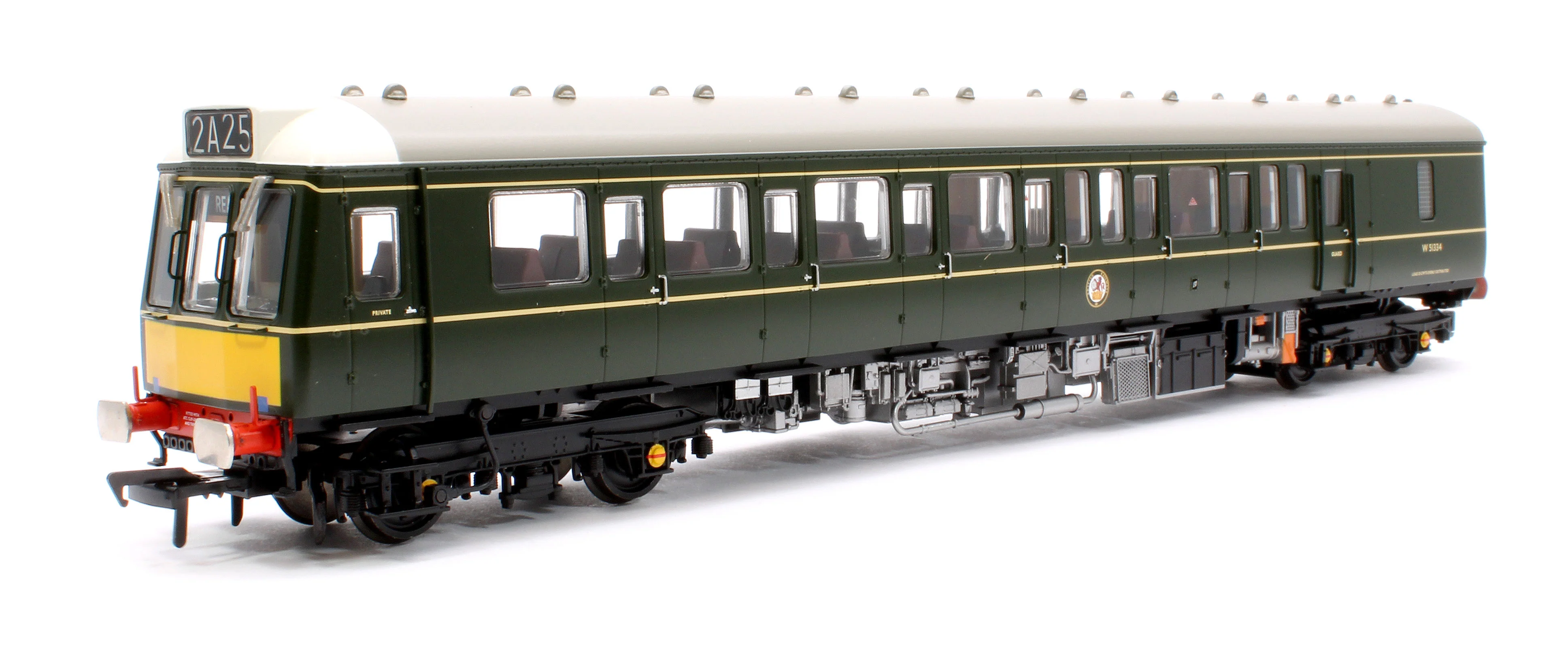 35-503SF Class 117 3-Car DMU R334 BR Green (Small Yellow Panels) - DCC Sound - Image 8