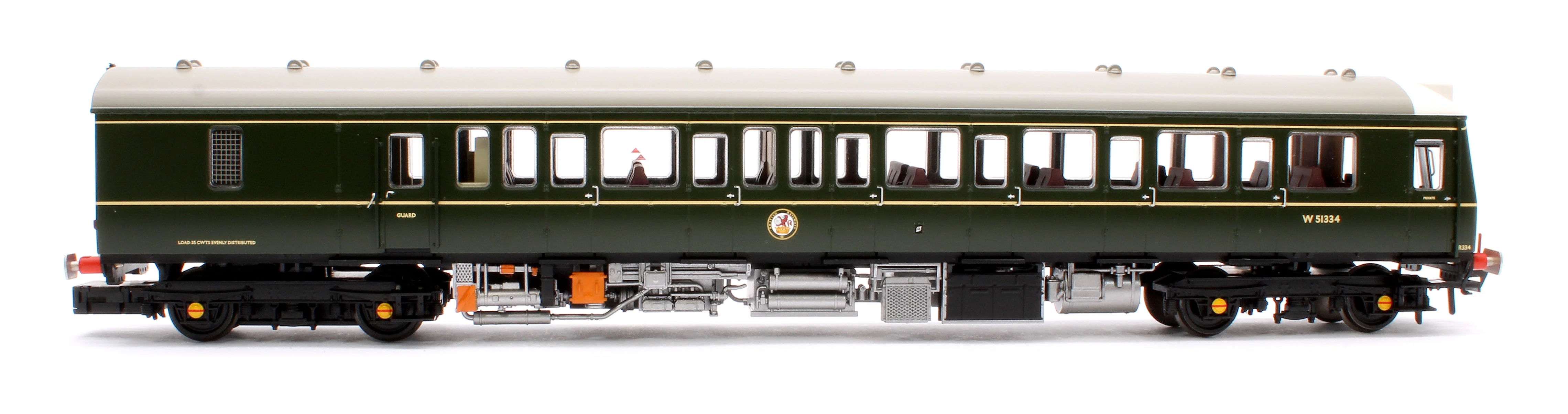 35-503SF Class 117 3-Car DMU R334 BR Green (Small Yellow Panels) - DCC Sound - Image 9