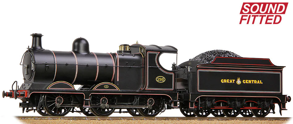 31-322SF GCR 9J 295 GCR Lined Black Steam Locomotive - DCC Sound
