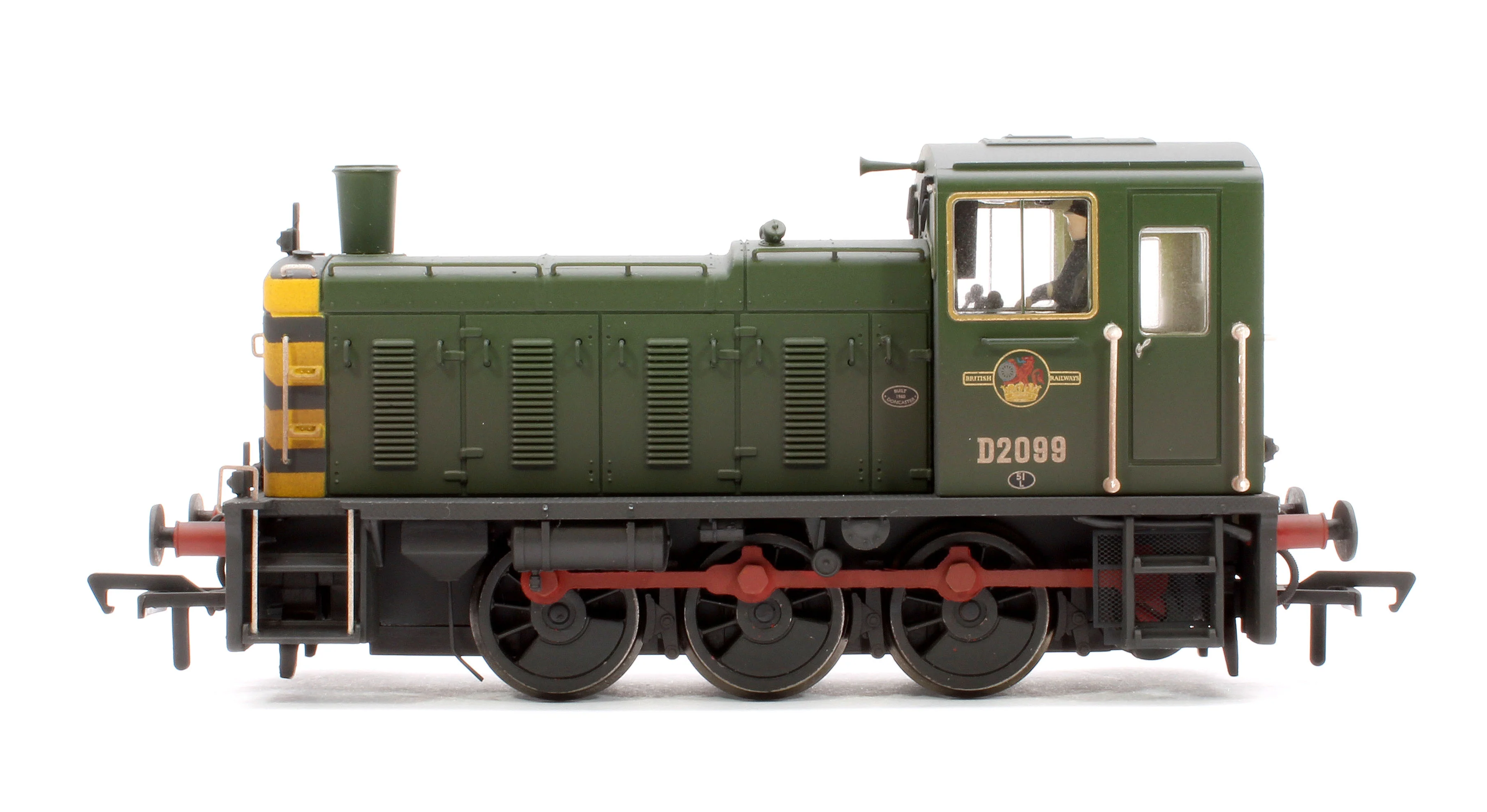 31-364B Class 03 D2099 BR Green (Wasp Stripes) Diesel Locomotive - Weathered - Image 5
