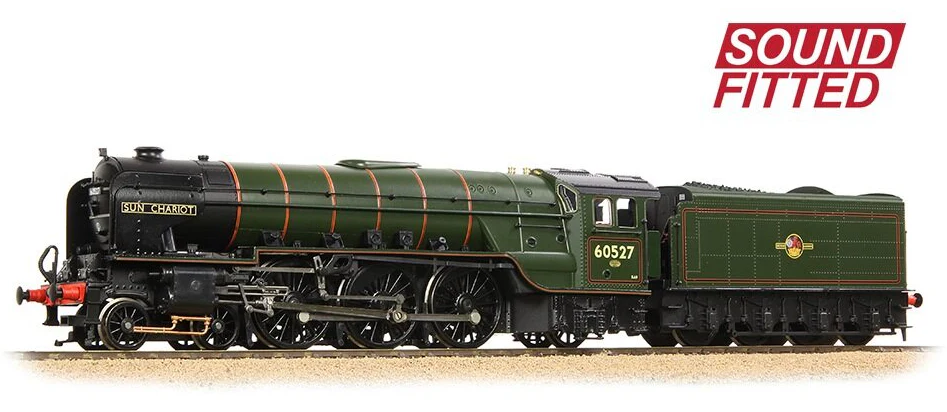 31-528BSF LNER Peppercorn A2 60527 'Sun Chariot' BR Lined Green (Late Crest) Steam Locomotive - DCC Sound