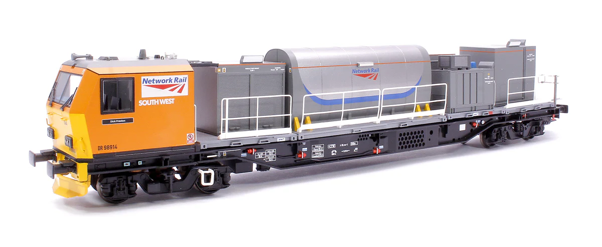 31-579 Windhoff MPV 2-Car Set Network Rail Orange Nos. DR98914 and DR98964 - Image 2