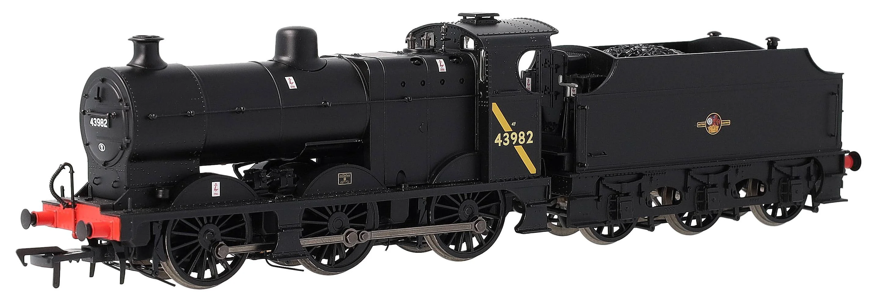 31-884A MR 3835 (4F) with Fowler Tender 43982 BR Black (Late Crest) Steam Locomotive