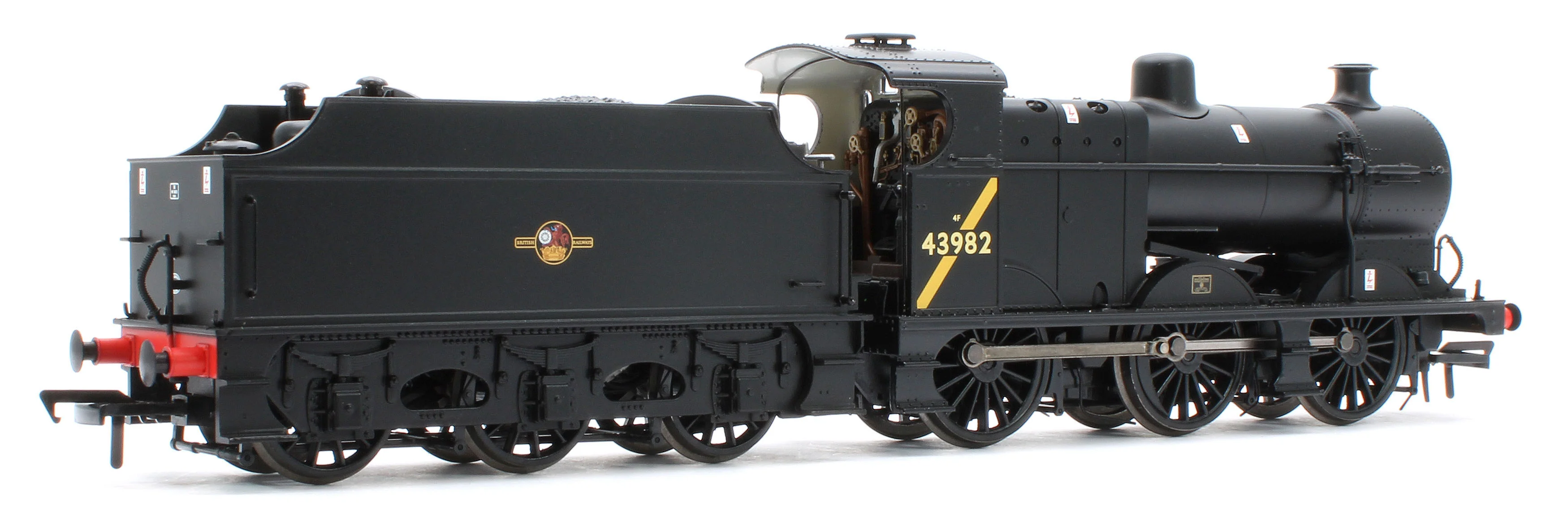 31-884A MR 3835 (4F) with Fowler Tender 43982 BR Black (Late Crest) Steam Locomotive - Image 4