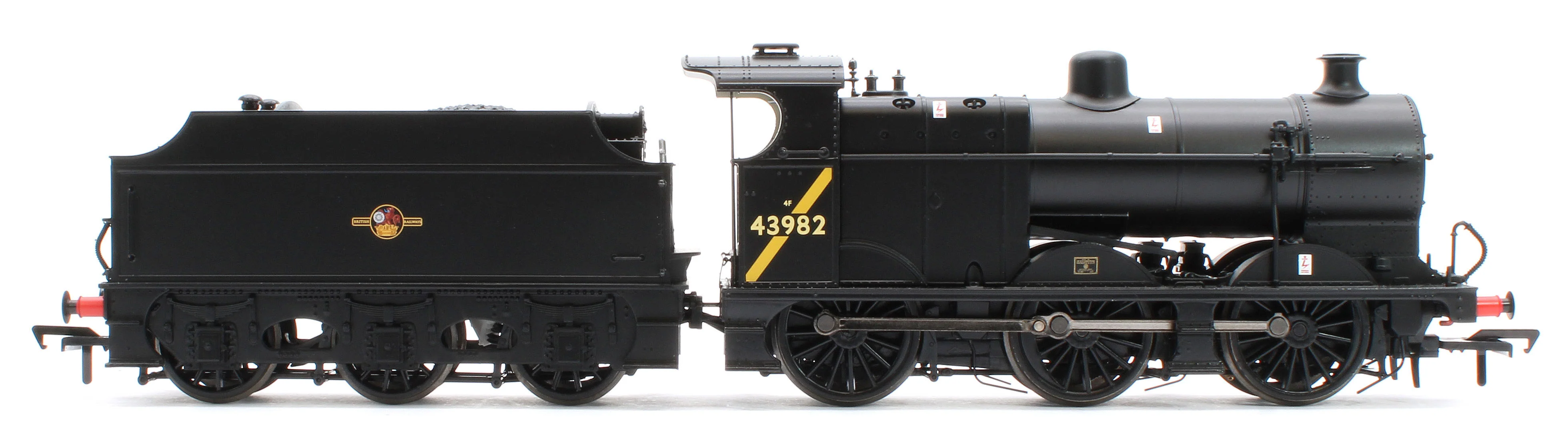 31-884A MR 3835 (4F) with Fowler Tender 43982 BR Black (Late Crest) Steam Locomotive - Image 5