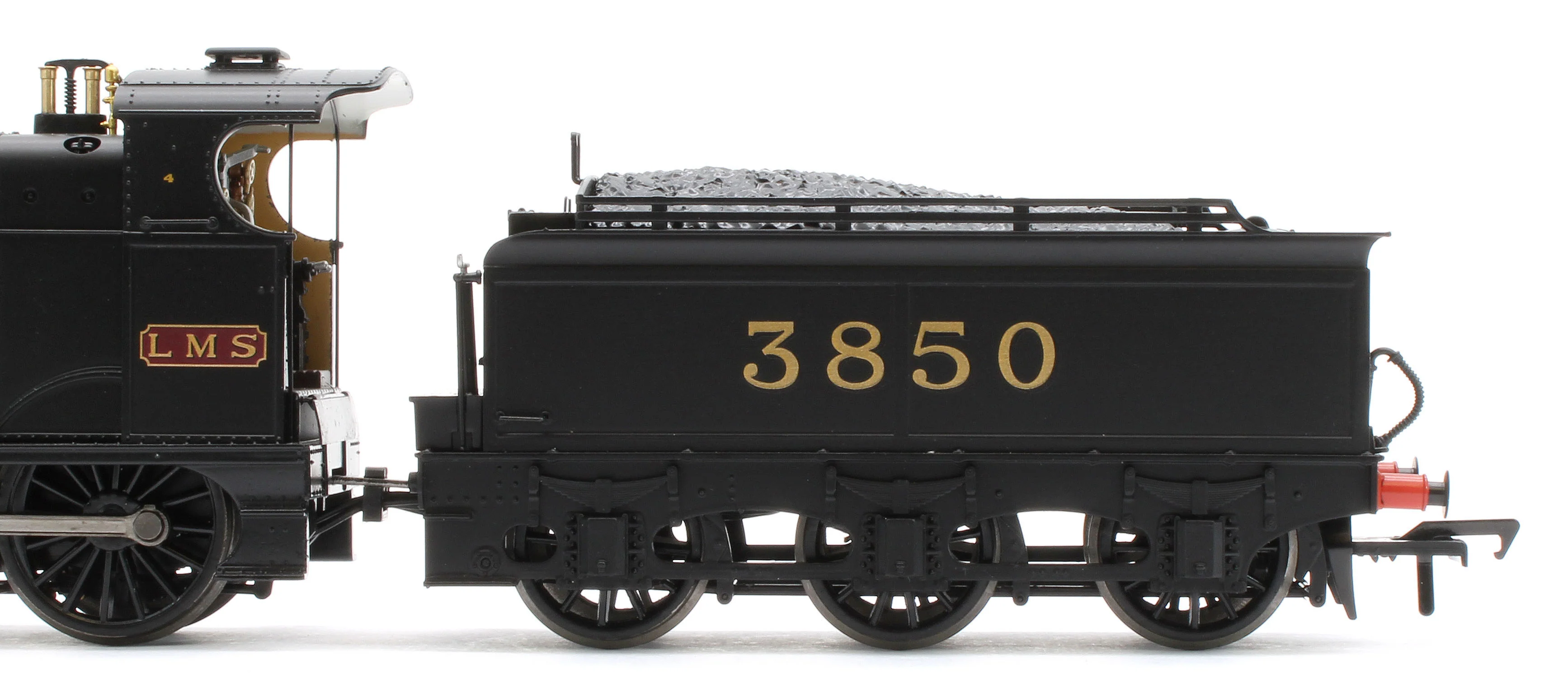 31-885SF MR 3835 (4F) with Johnson-Deeley Tender 3850 LMS Black (MR Numerals) Steam Locomotive - DCC Sound - Image 10