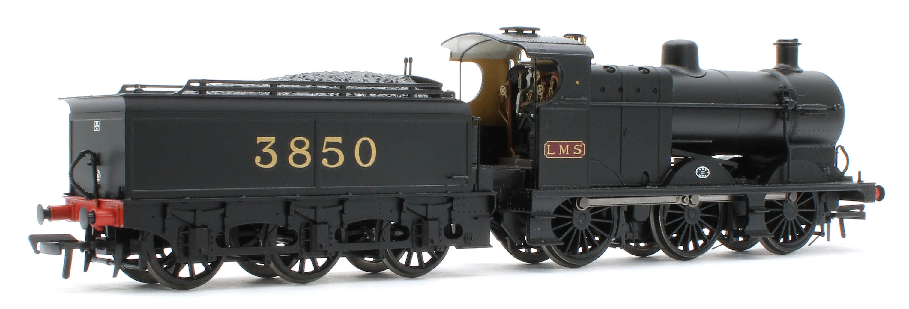 31-885SF MR 3835 (4F) with Johnson-Deeley Tender 3850 LMS Black (MR Numerals) Steam Locomotive - DCC Sound - Image 4