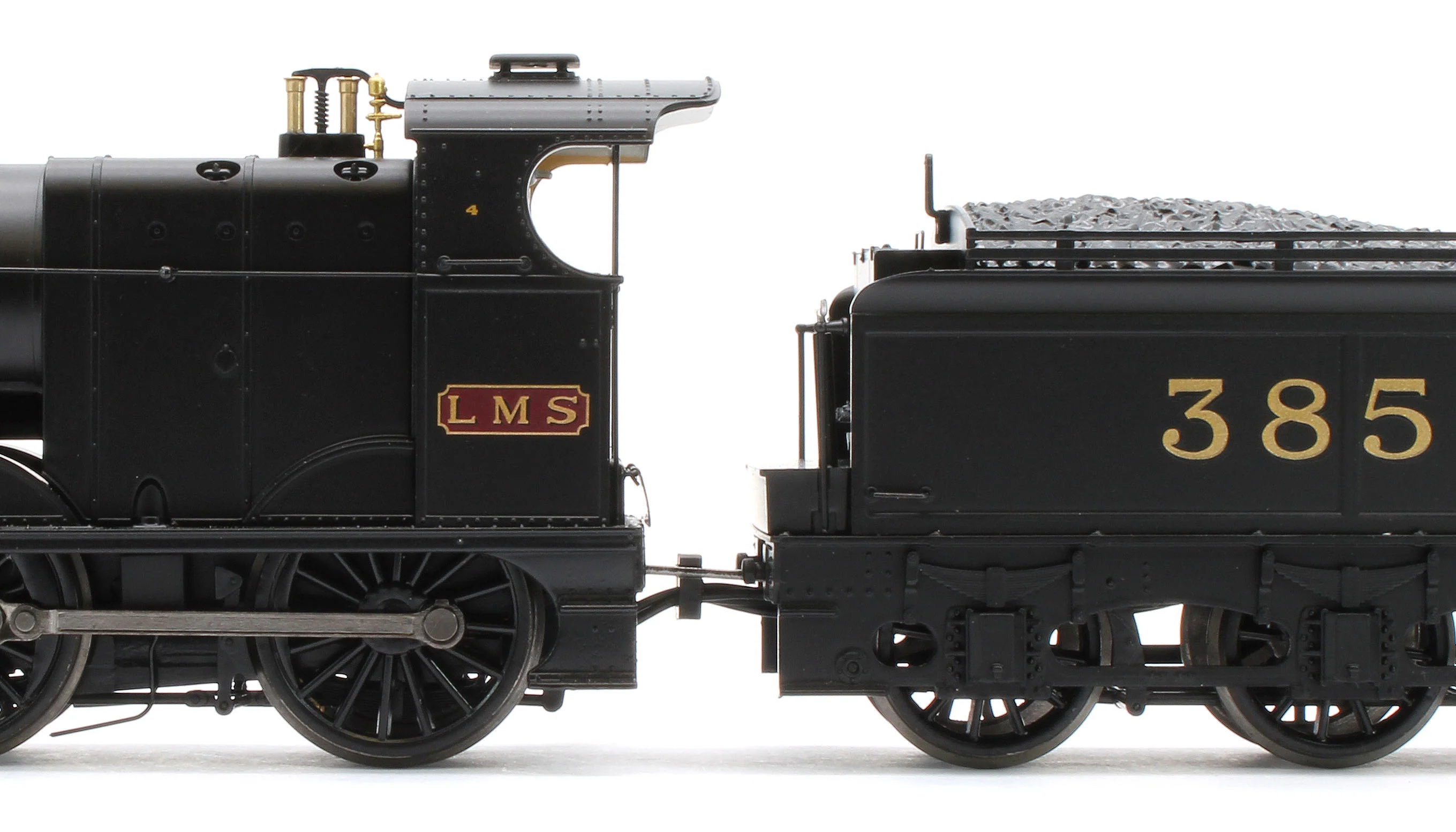 31-885SF MR 3835 (4F) with Johnson-Deeley Tender 3850 LMS Black (MR Numerals) Steam Locomotive - DCC Sound - Image 9