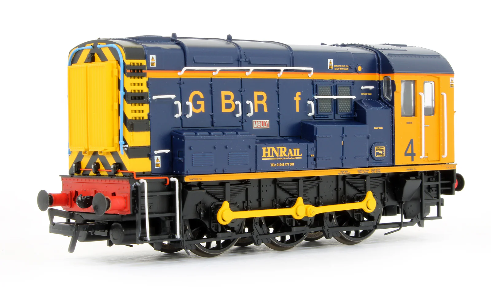 Pre-Owned 32-119K Class 08818 'Molly' GBRf Europorte / HN Rail Number 4 Diesel Shunter Locomotive - Limited Edition - DCC Fitted