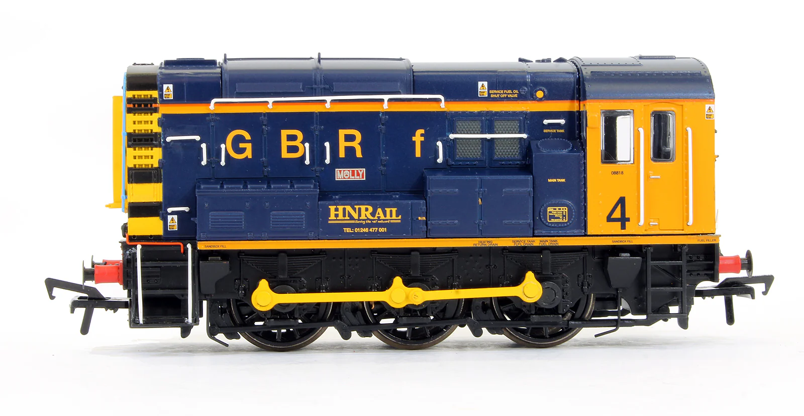 Pre-Owned 32-119K Class 08818 'Molly' GBRf Europorte / HN Rail Number 4 Diesel Shunter Locomotive - Limited Edition - DCC Fitted - Image 3