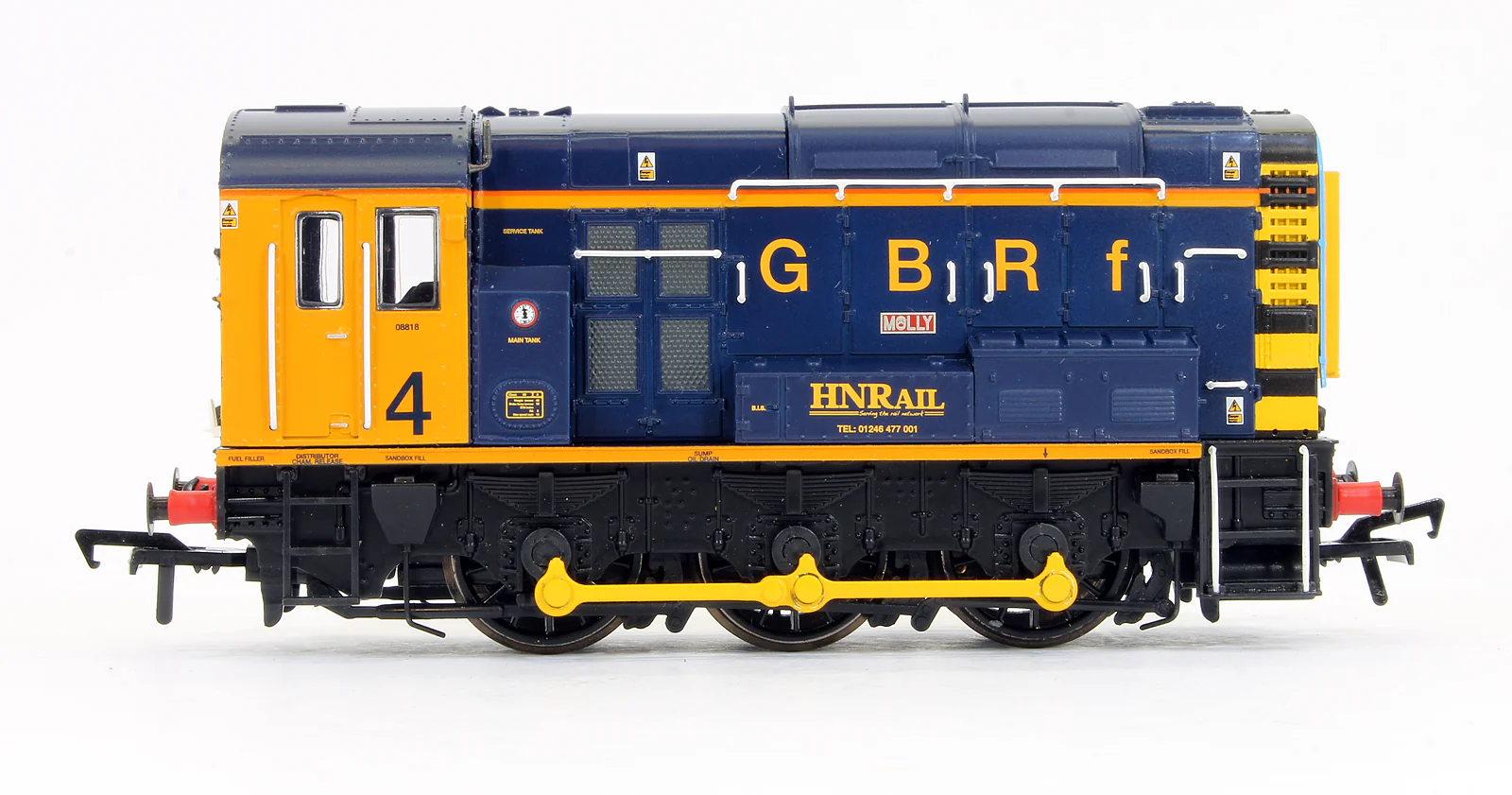 Pre-Owned 32-119K Class 08818 'Molly' GBRf Europorte / HN Rail Number 4 Diesel Shunter Locomotive - Limited Edition - DCC Fitted - Image 4