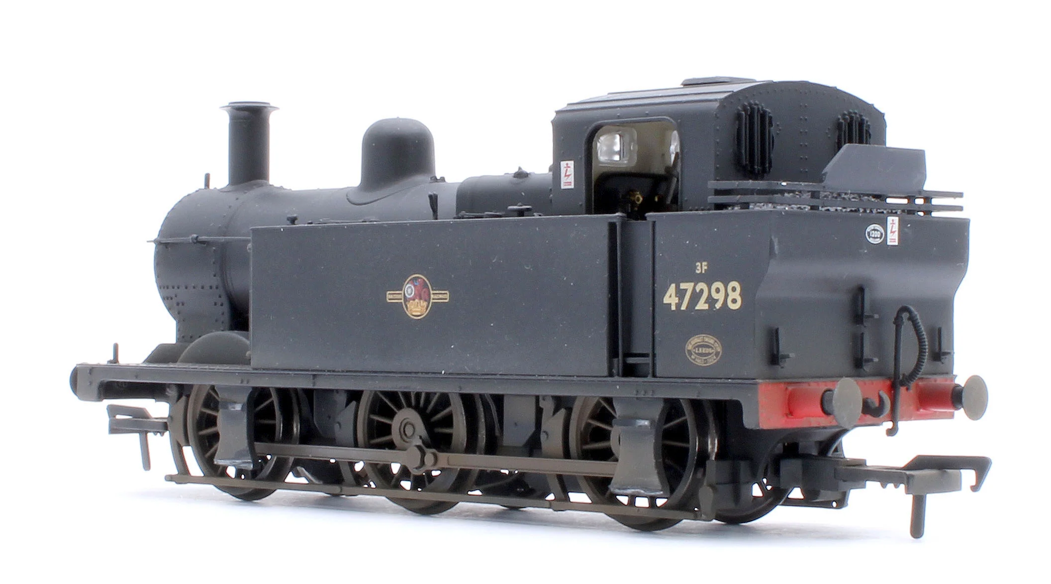 32-232A Pre-Owned LMS Fowler 3F (Jinty) 47298 BR Black (Late Crest) Steam Locomotive - Custom Weathered - Image 3