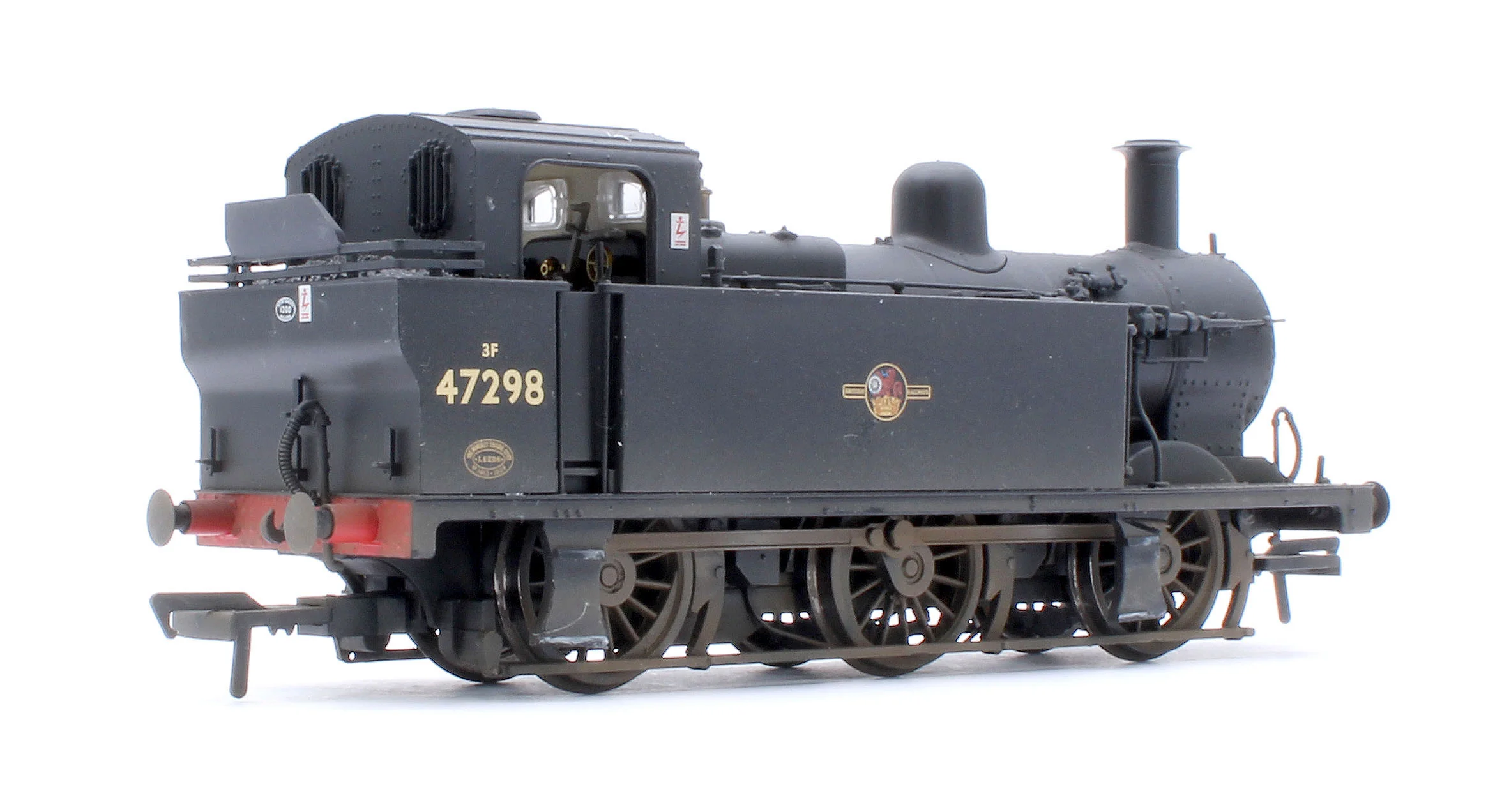 32-232A Pre-Owned LMS Fowler 3F (Jinty) 47298 BR Black (Late Crest) Steam Locomotive - Custom Weathered - Image 4
