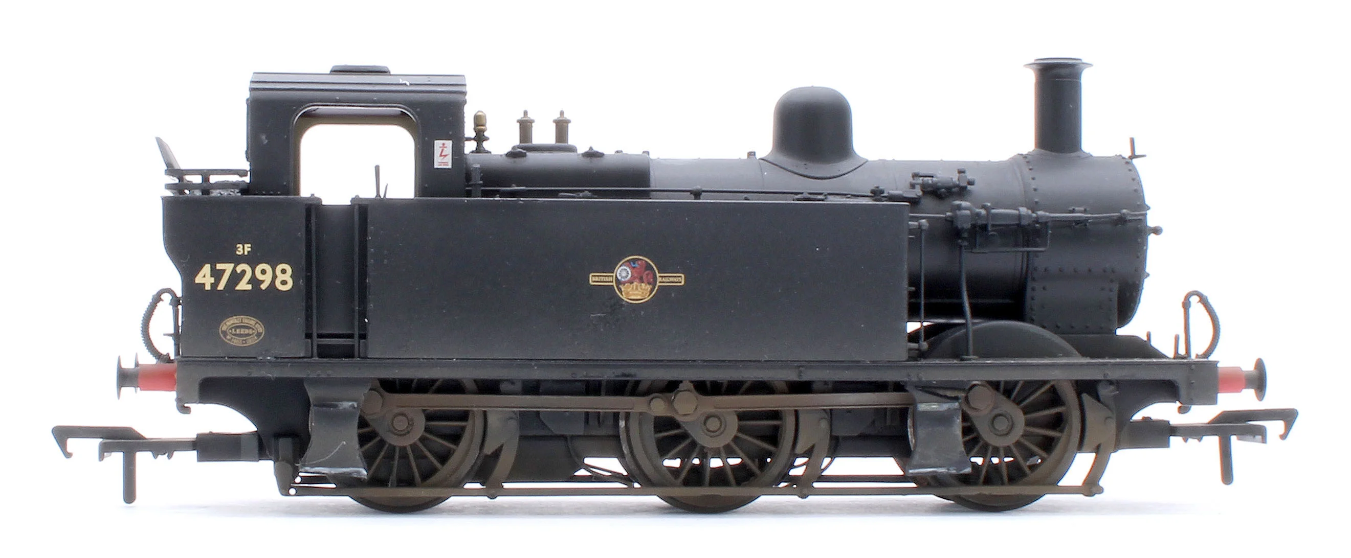 32-232A Pre-Owned LMS Fowler 3F (Jinty) 47298 BR Black (Late Crest) Steam Locomotive - Custom Weathered - Image 5