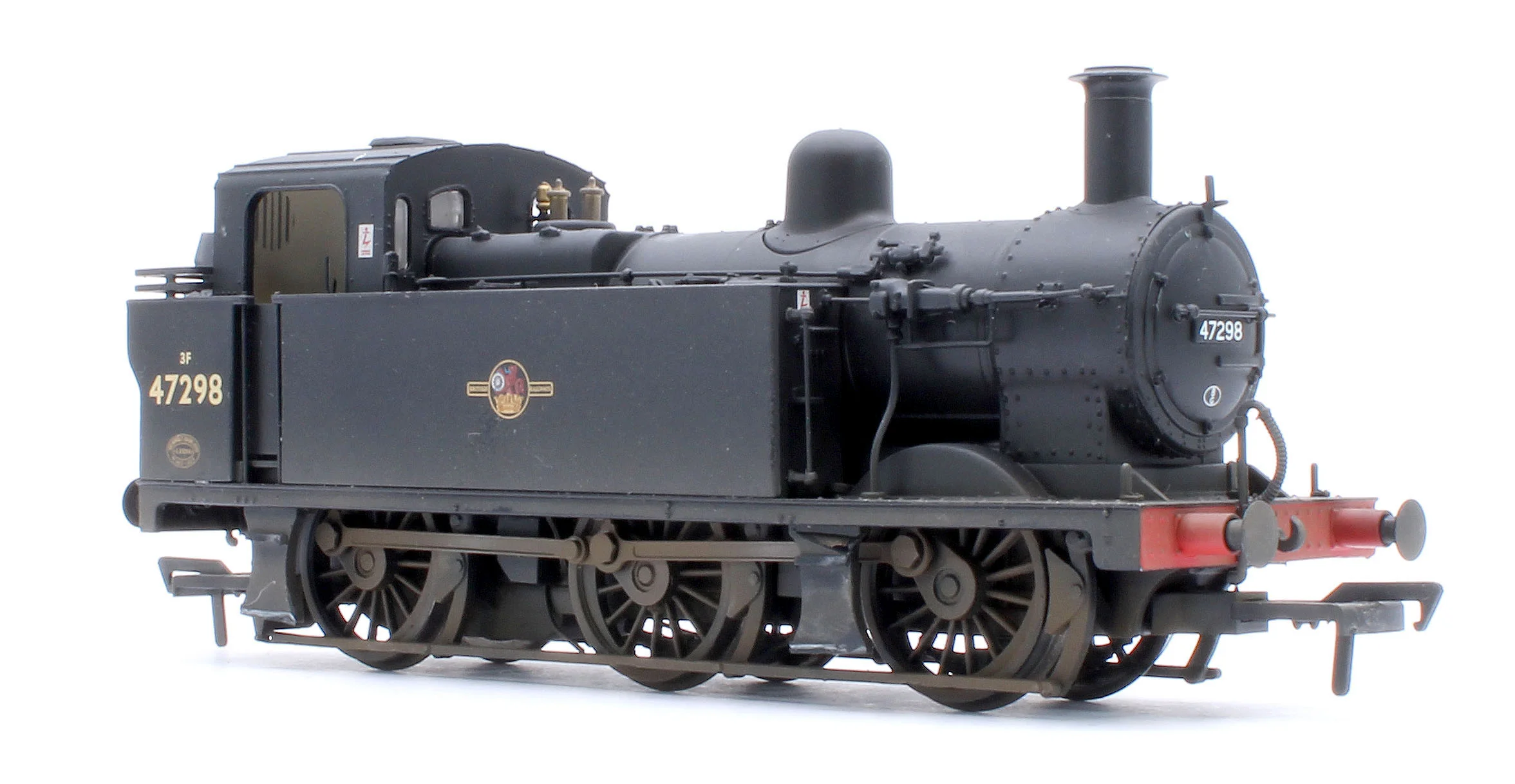 32-232A Pre-Owned LMS Fowler 3F (Jinty) 47298 BR Black (Late Crest) Steam Locomotive - Custom Weathered - Image 6