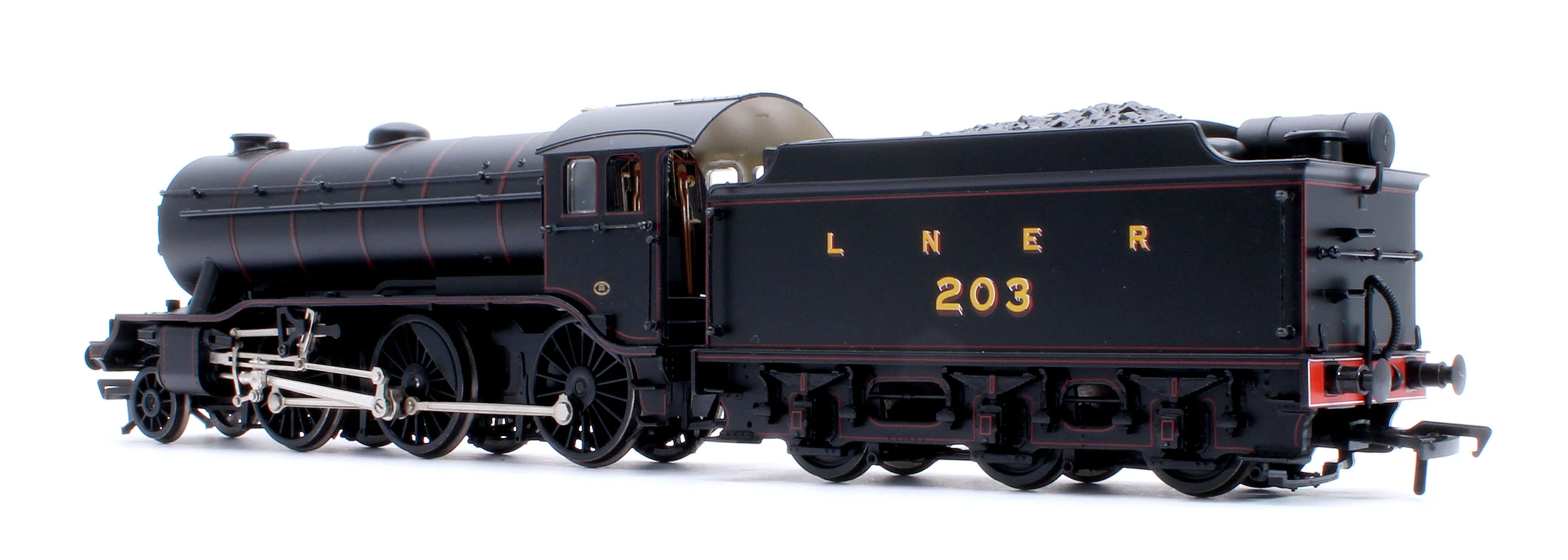 32-279B LNER K3 Flared Tender 203 LNER Lined Black Steam Locomotive - Image 3