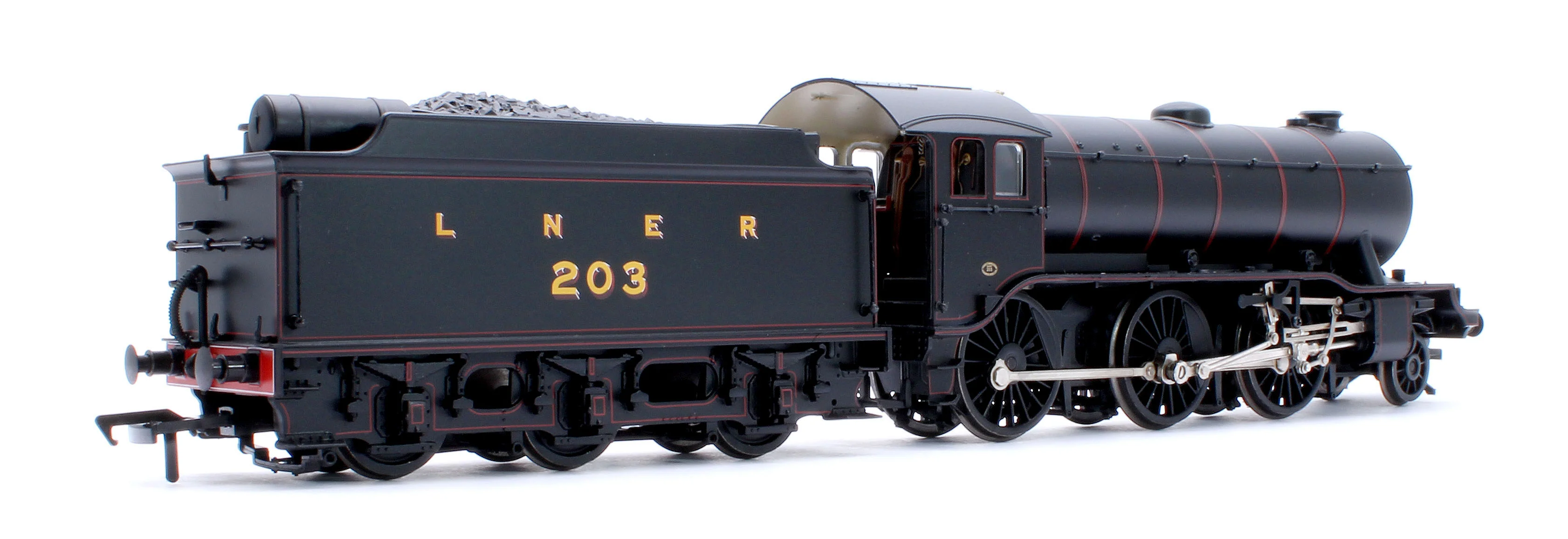 32-279B LNER K3 Flared Tender 203 LNER Lined Black Steam Locomotive - Image 4