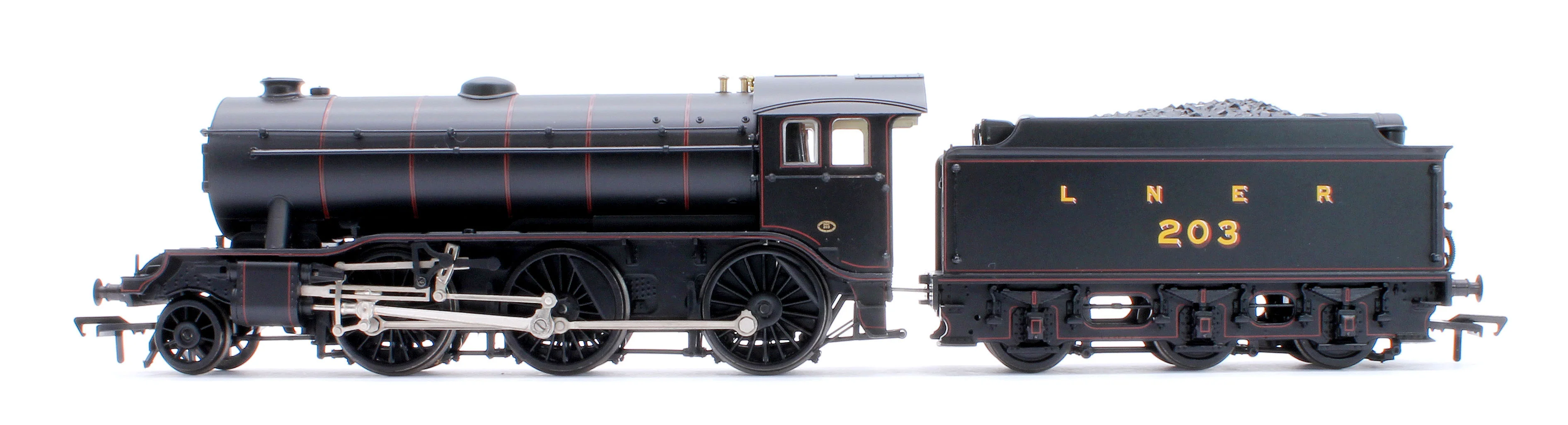 32-279B LNER K3 Flared Tender 203 LNER Lined Black Steam Locomotive - Image 6