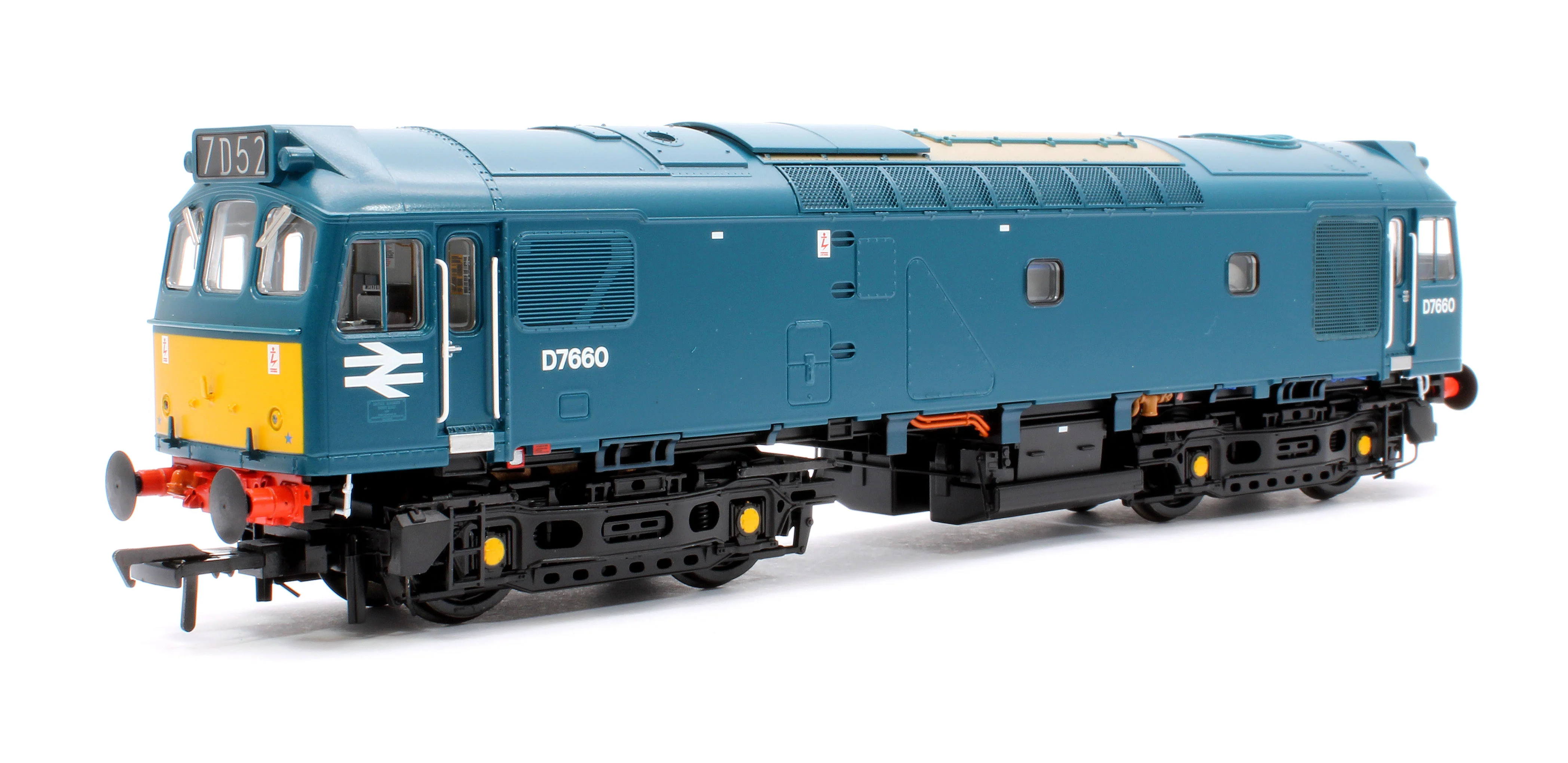 32-333SF Class 25/3 D7660 BR Blue (Small Yellow Panels) Diesel Locomotive - DCC Sound - Image 3