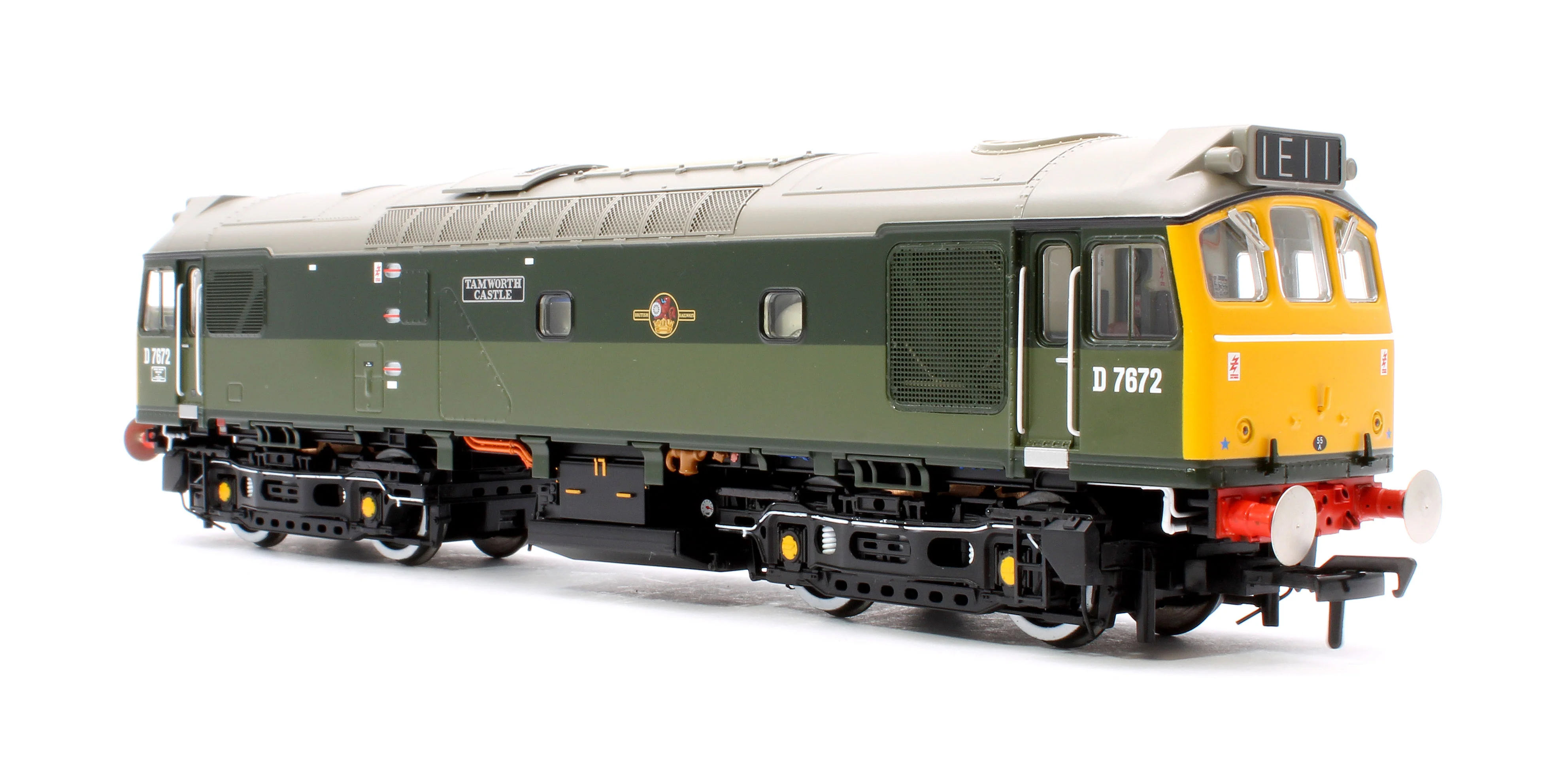 32-334 Class 25/3 D7672 'Tamworth Castle' BR Two-Tone Green (Full Yellow Ends) Diesel Locomotive - Image 4
