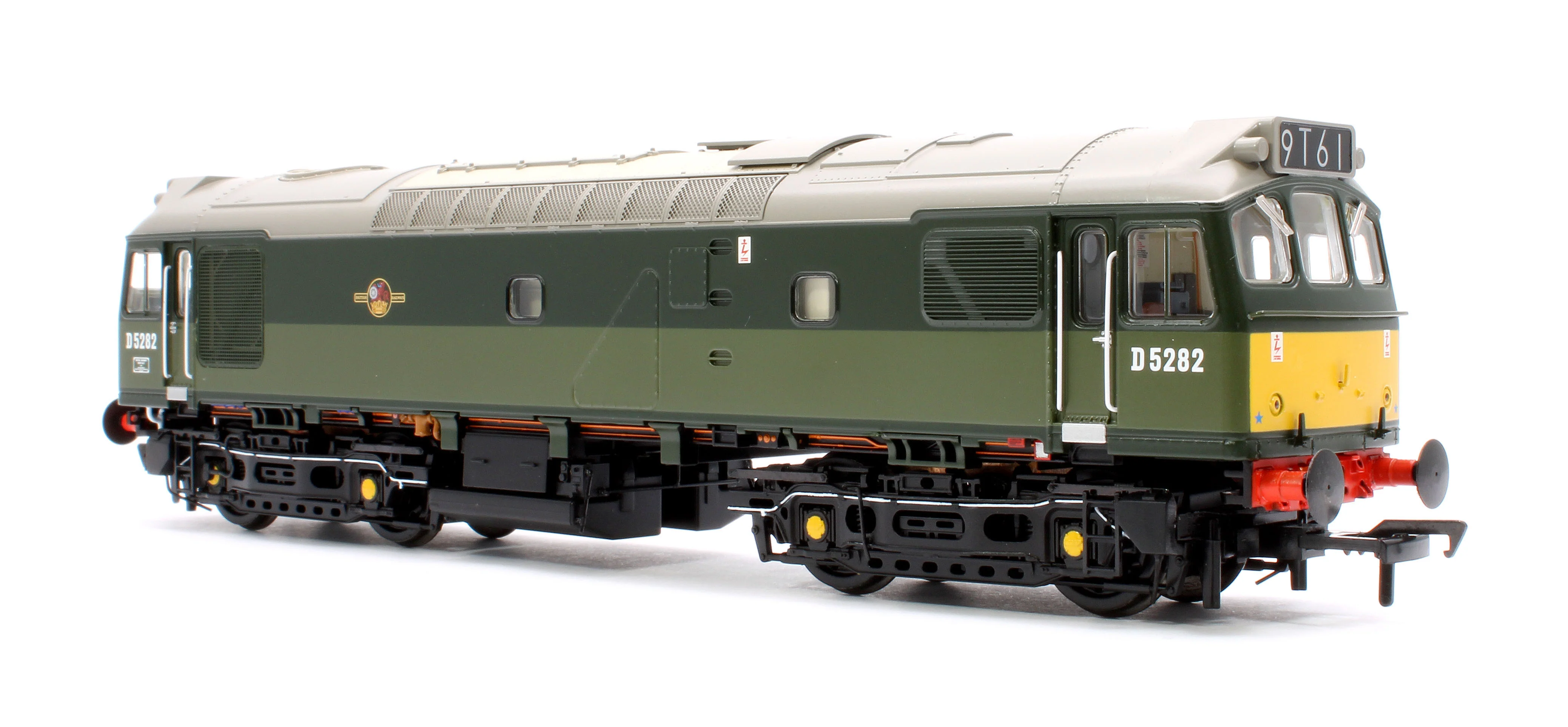32-341SFX Class 25/2 D5282 in BR Two Tone Green livery with Small Yellow Panel Diesel Locomotive - DCC Sound Deluxe - Image 3