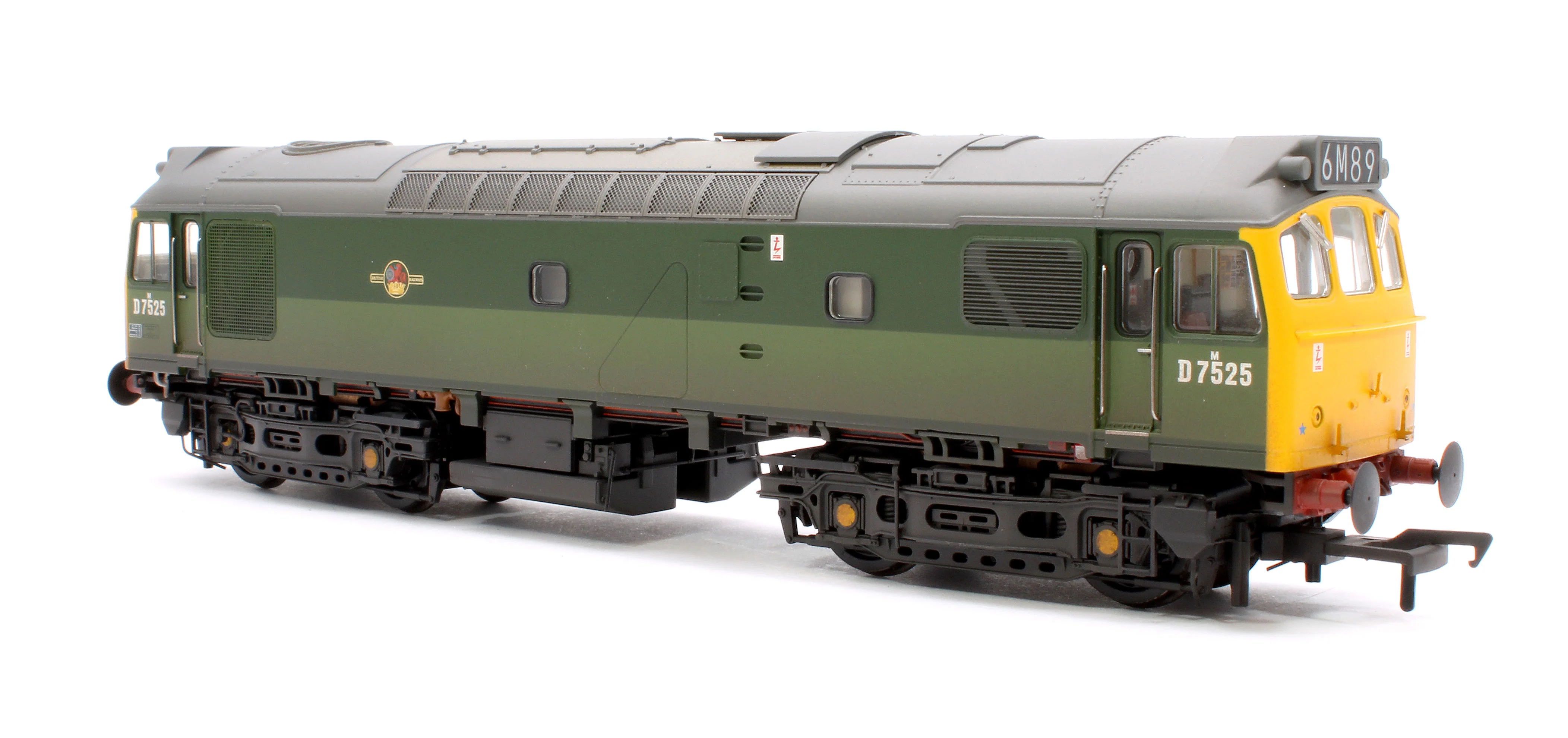 32-342SF Class 25/2 D7525 BR Two-Tone Green (Full Yellow Ends) Diesel Locomotive - DCC Sound & Weathered - Image 2