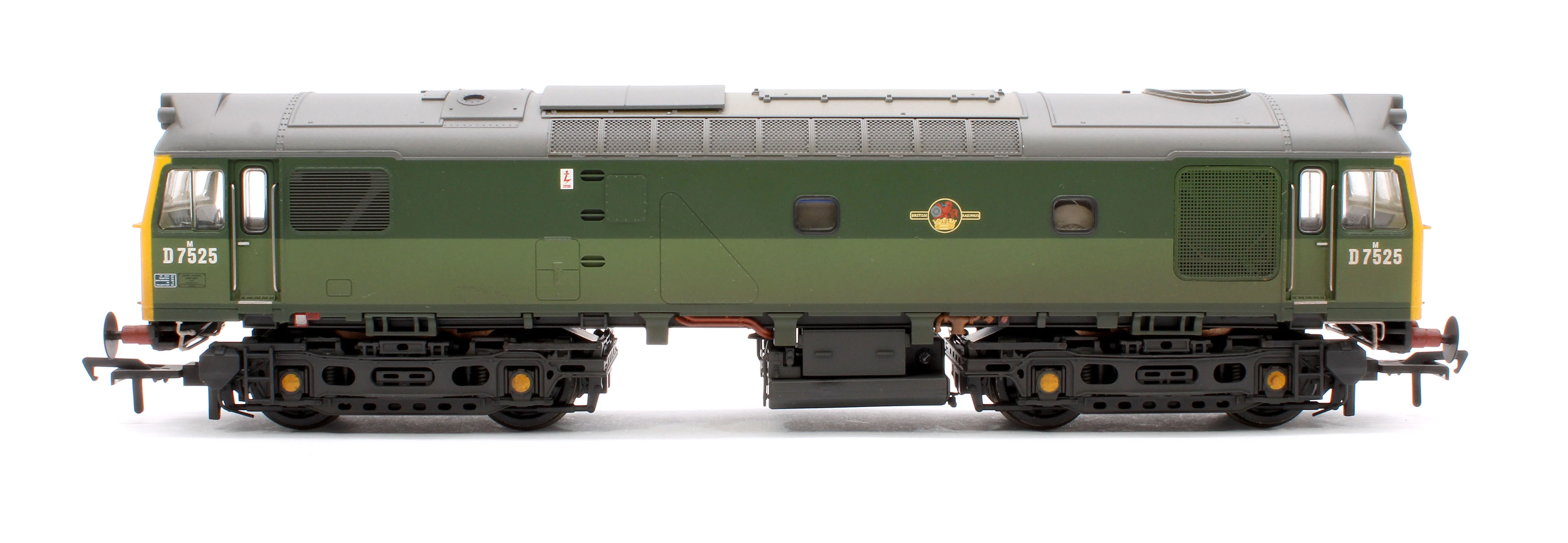 32-342SF Class 25/2 D7525 BR Two-Tone Green (Full Yellow Ends) Diesel Locomotive - DCC Sound & Weathered - Image 5