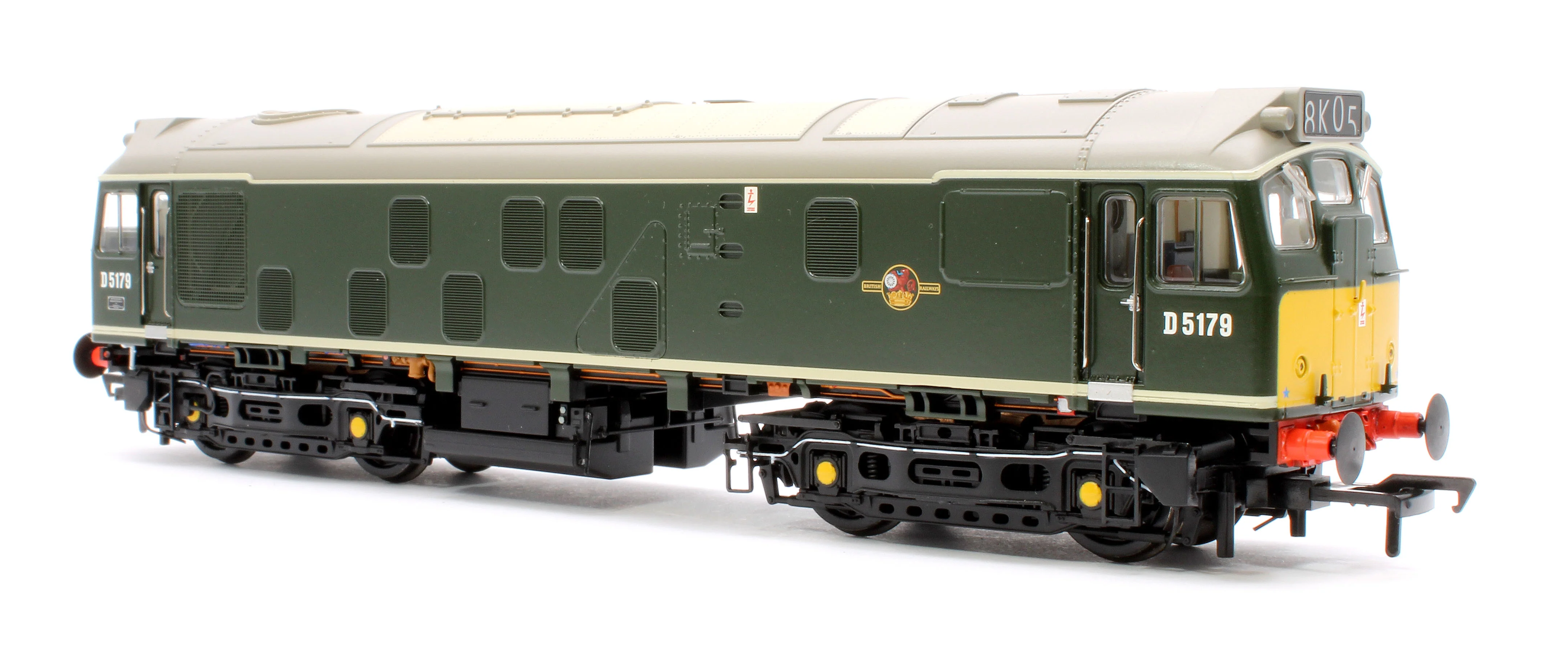 32-343ASF Class 25/1 D5179 BR Green (Small Yellow Panels) Diesel Locomotive - DCC Sound - Image 2