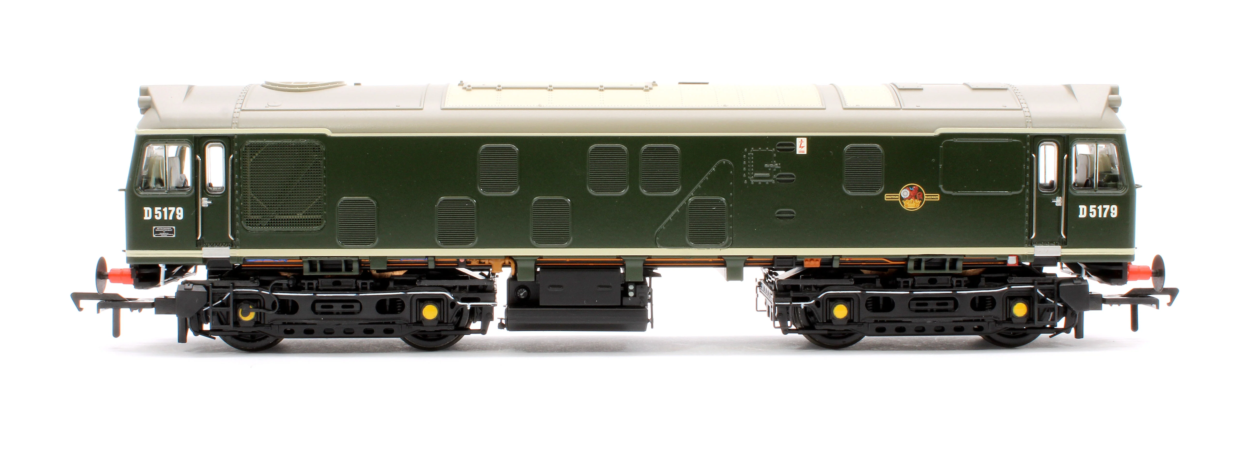 32-343ASF Class 25/1 D5179 BR Green (Small Yellow Panels) Diesel Locomotive - DCC Sound - Image 5